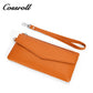 Cossroll Wristlet Clutch Lychee Cowhide Leather Wallets Manufacturer