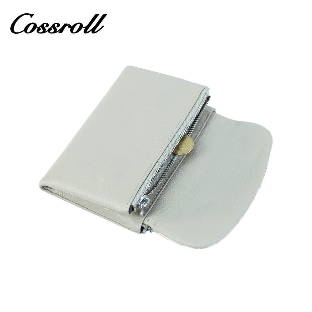 Cossroll Cowhide Leather Bifold Short Wallets Wholesale