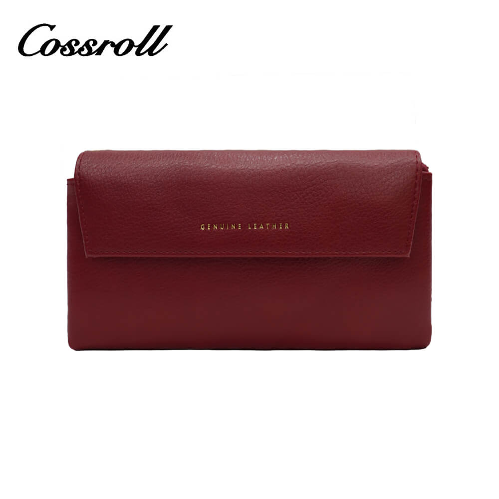 Women Cowhide Leather Custom Wallets Manufacturer