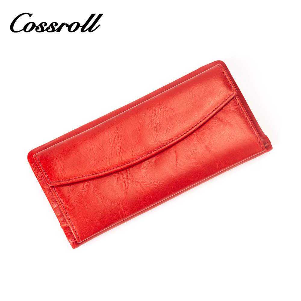 Cossroll Cowhide Waxed Leather Wallets Manufacturer