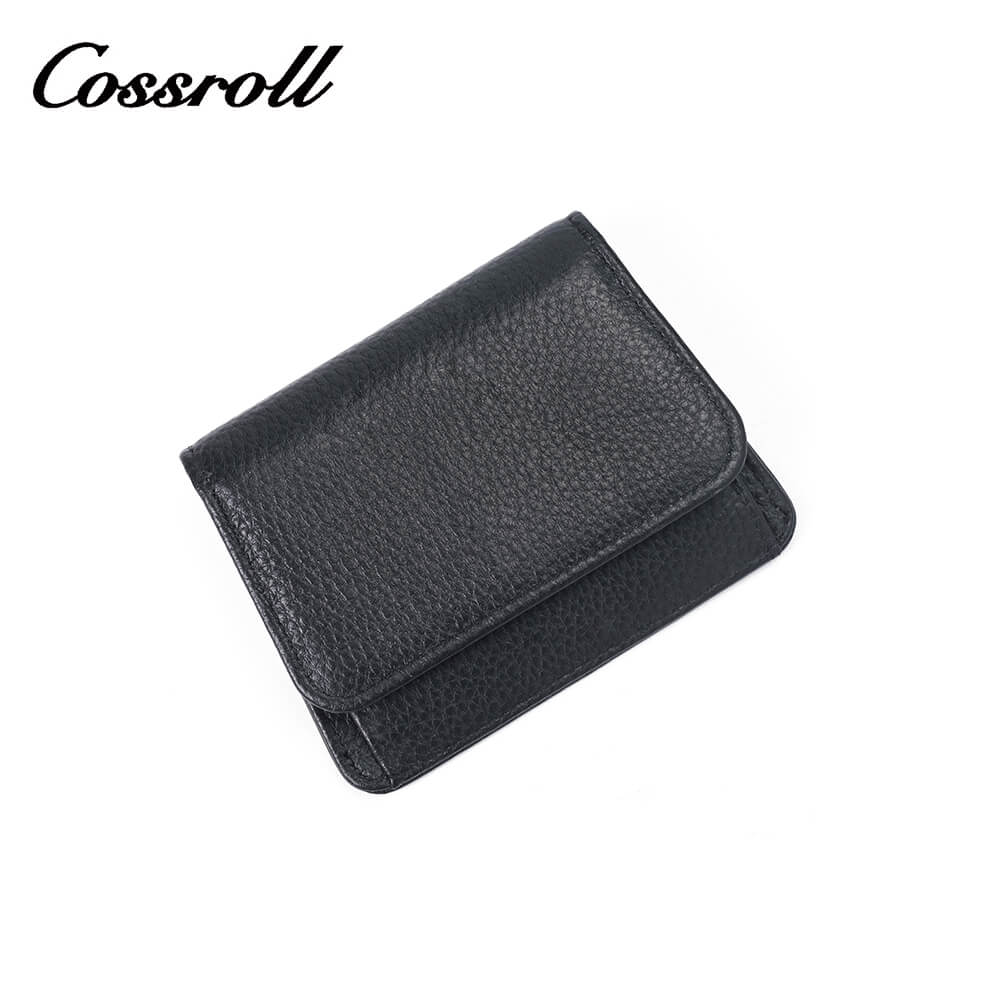 Mini Lychee Cowhide Leather Wallet Manufacturer