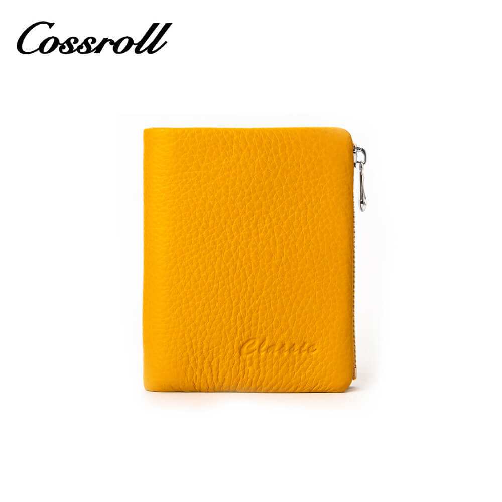 Cossroll Lychee Short Real Leather Wallet Manufacturer