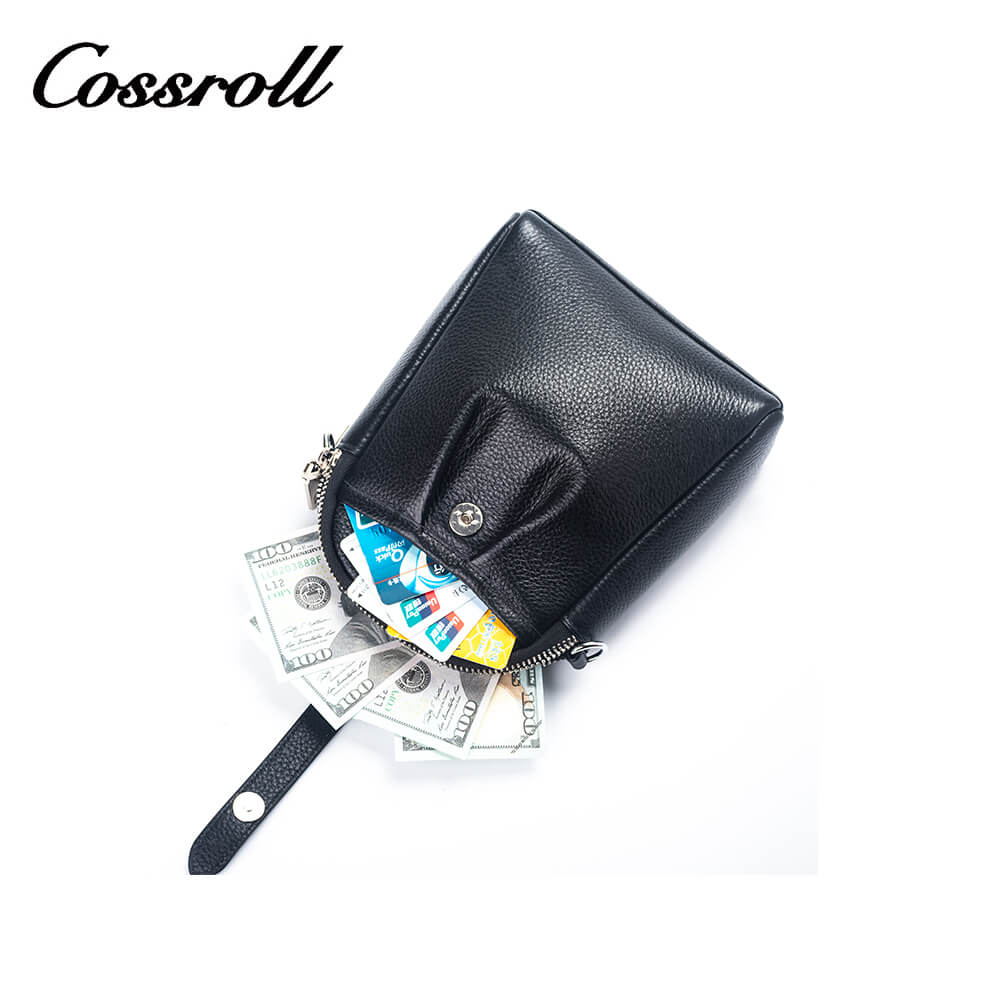 Cossroll Cowhide Leather Crossbody Phone Messenger Bag Manufacturer