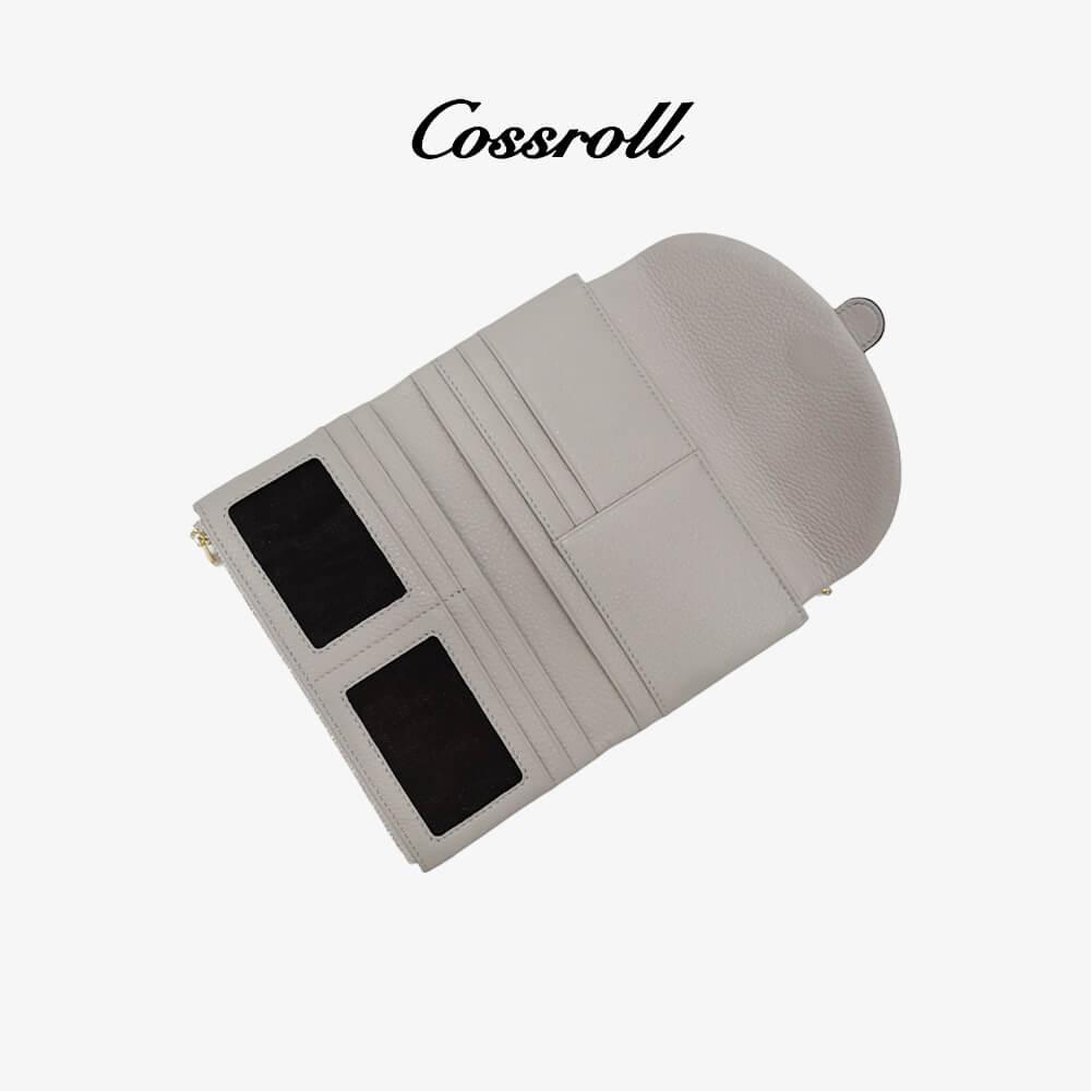 Women Leather Wallets Minimalist RFID Blocking - cossroll.leather