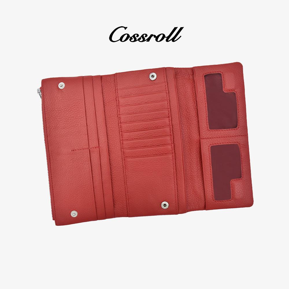 Customized Leather Wallets Bifold Long Purse Wholesale - cossroll.leather