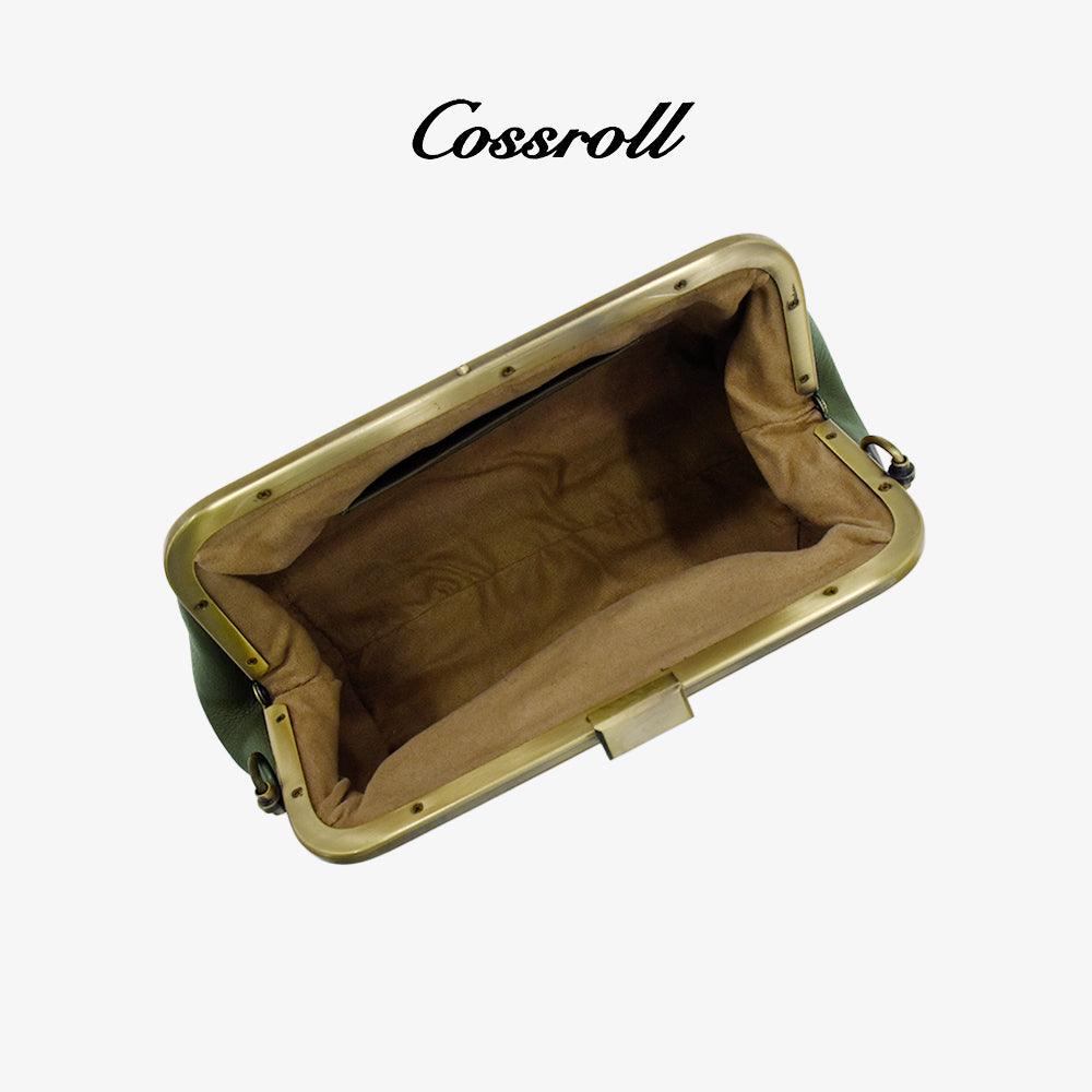 Cossroll Customized Coin Pouch Leather Clutch Small Wallet