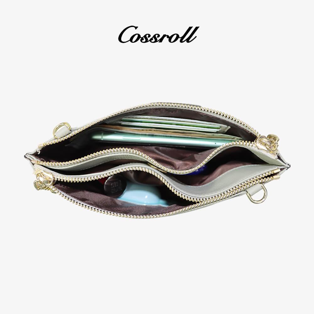 Leather Women Clutch Wallet Crossbody Bag - cossroll.leather