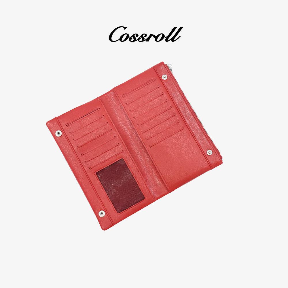 Genuine Leather Women Wallets With ID Window - cossroll.leather