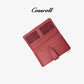 Double Zip Leather Wallet For Women - cossroll.leather