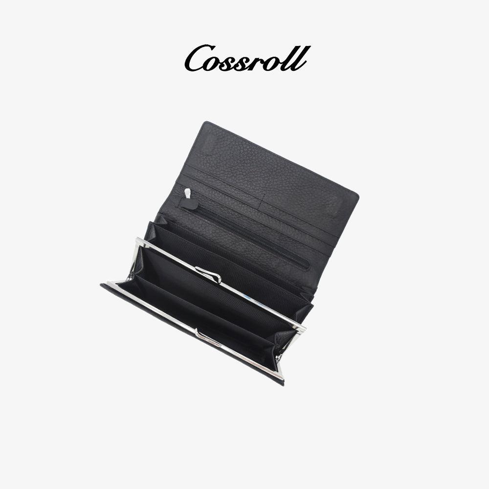 Glossy Genuine Leather Long Wallet Wholesale - cossroll.leather