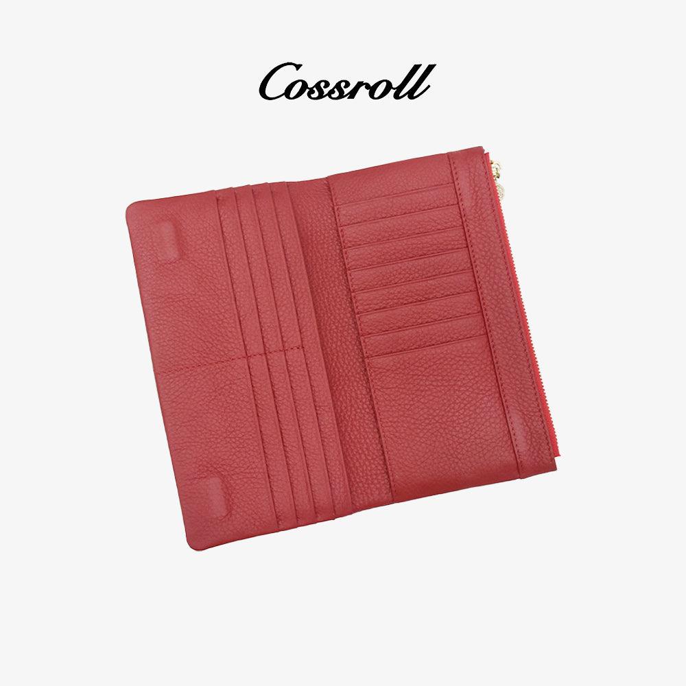 Women Zipper Bifold Wallets Glossy Purse Wholesale - cossroll.leather