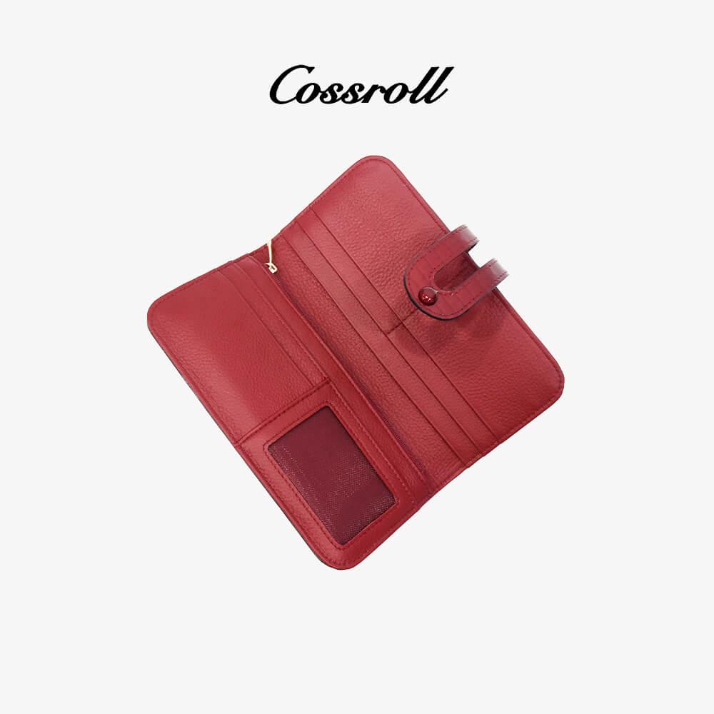 Shiny Leather Wallet Bifold For Women Wholesale - cossroll.leather