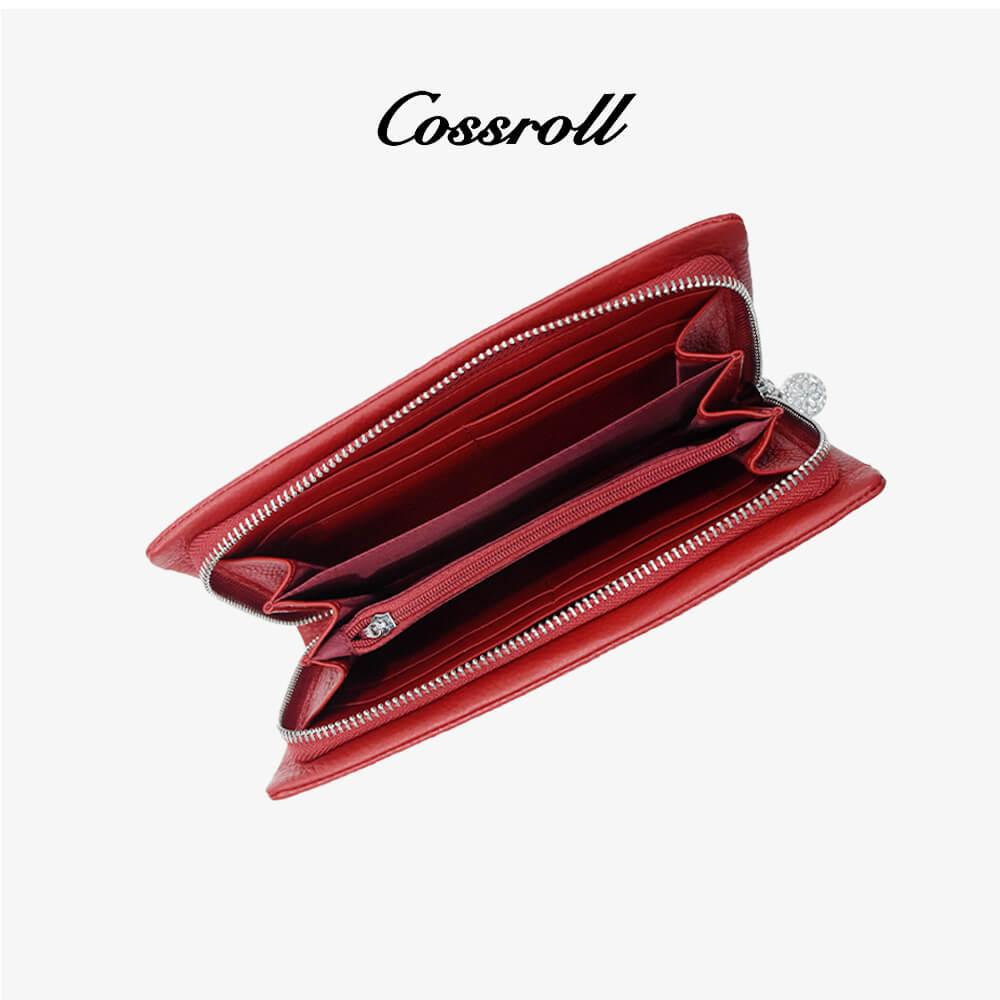 Leather Clutch Zipper Women Wallets For Wholesale - cossroll.leather