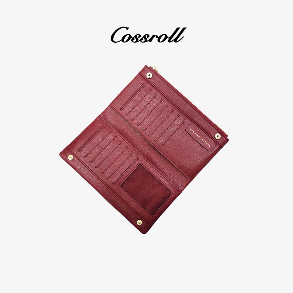 Genuine Leather Bifold Zipper Wallets Wholesale - cossroll.leather