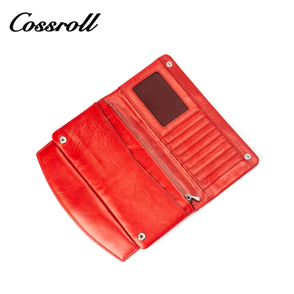 Cossroll Cowhide Waxed Leather Wallets Manufacturer