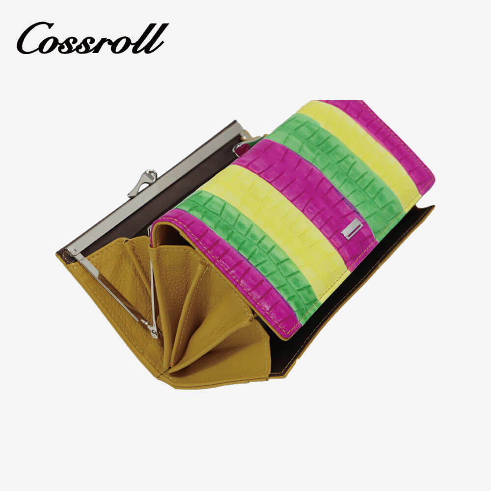 Women Long Leather Wallet Manufacturer Multicolor Clutch  