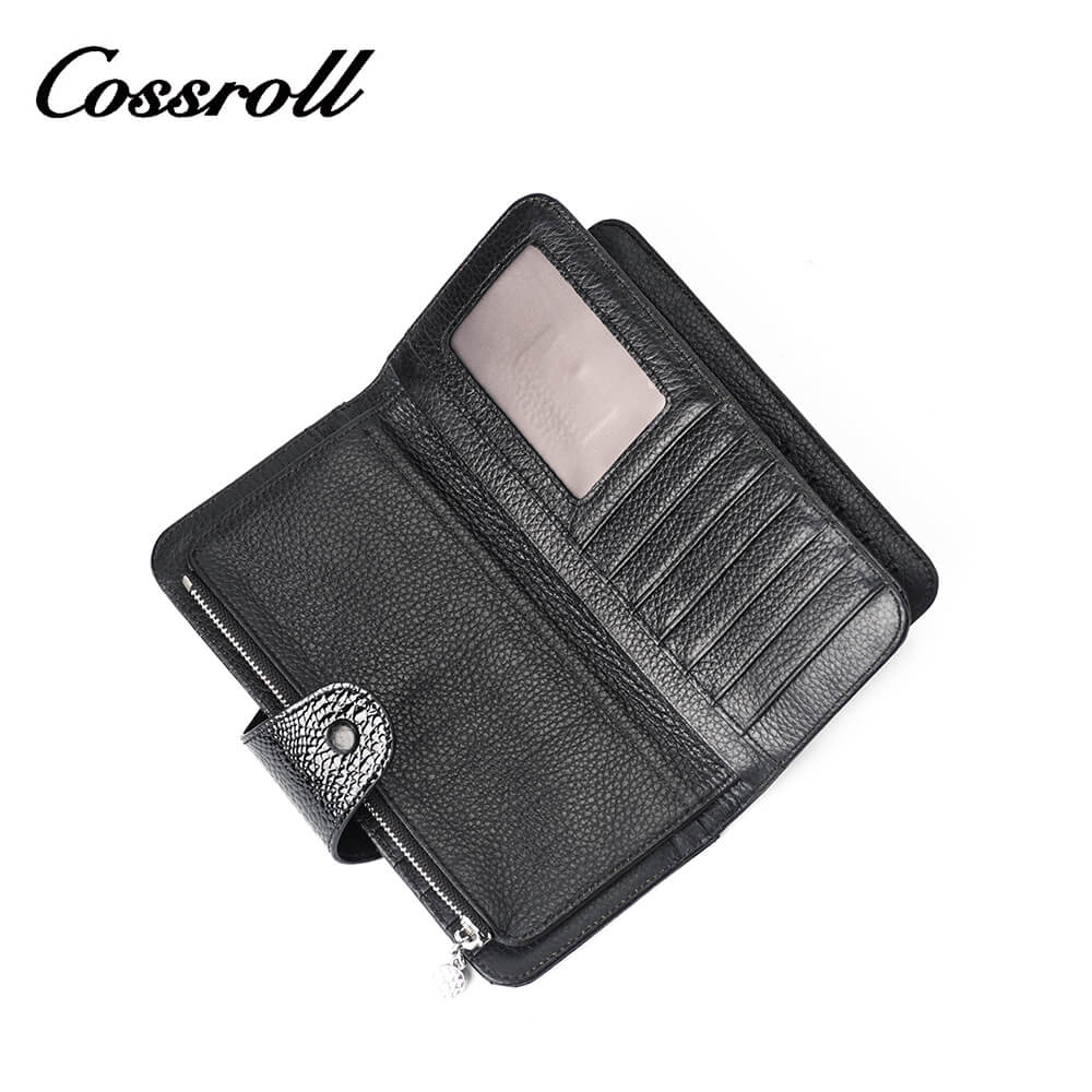 Cossroll Cowhide Patent Leather Wallets Manufacturer