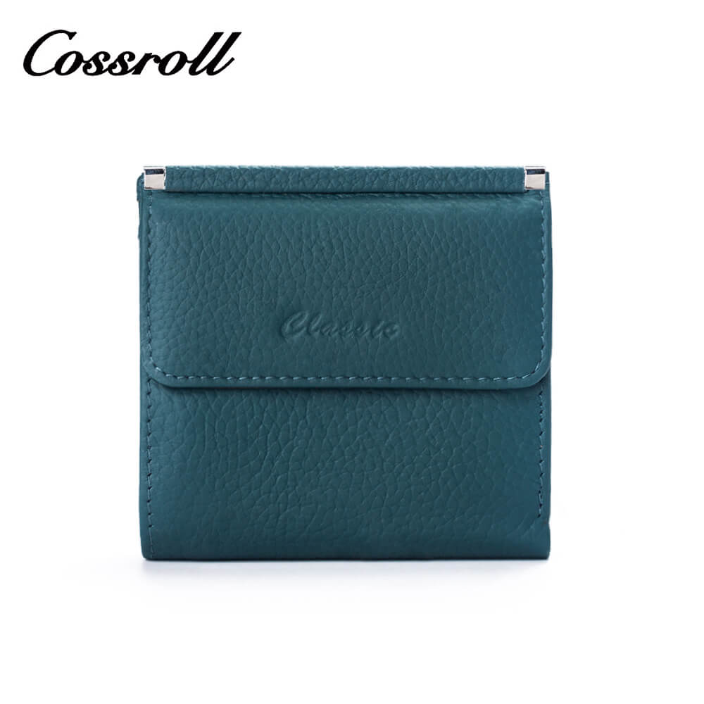 Small Coin Purse Cowhide Leather Wallet Manufacturer