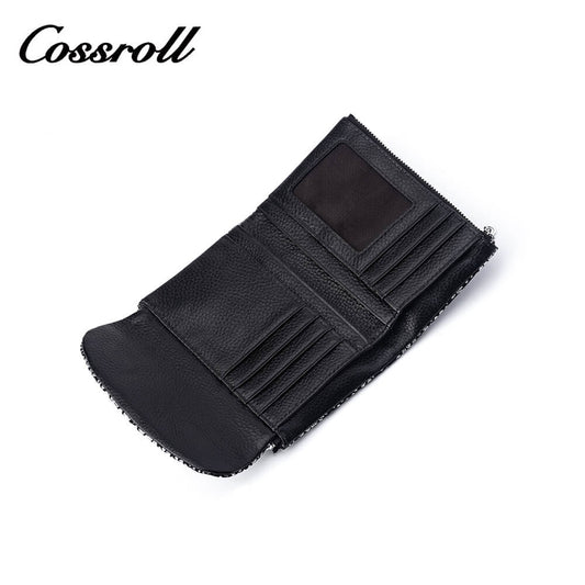 Envelope Short Cowhide Leather Wallet Manufacturer