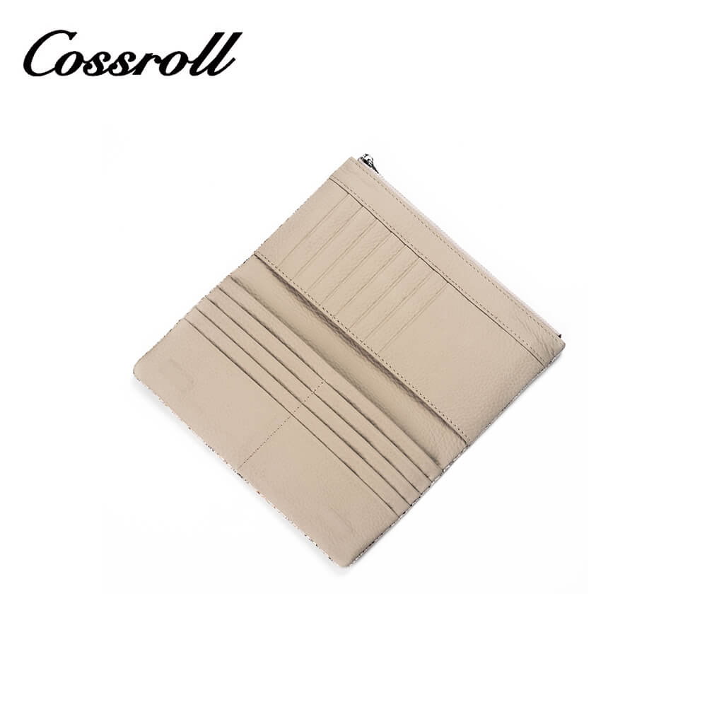 Cossroll Snakeskin Print Lambskin Leather Wallets Manufacturer