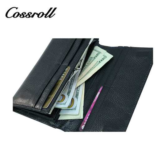 Cossroll Crocodile Ladies Patent Leather Bifold Long Wallets Wholesale