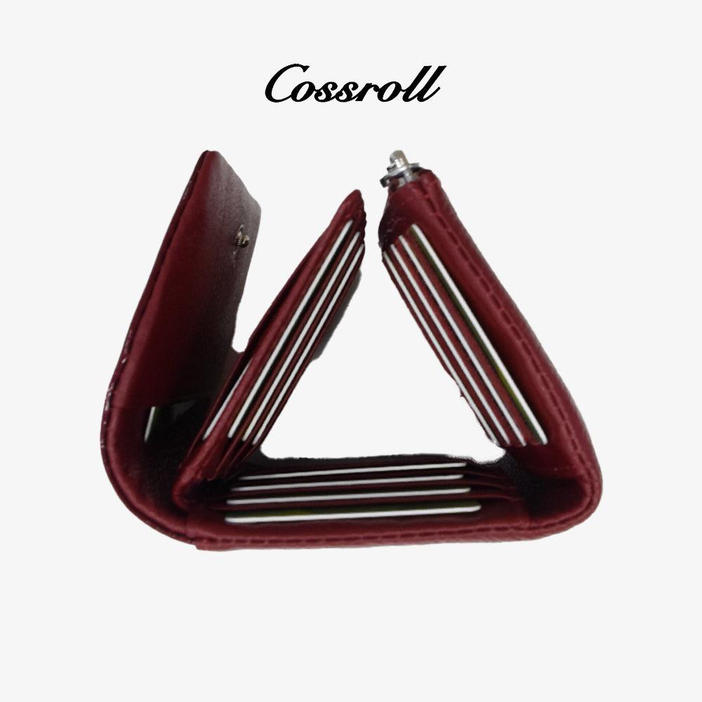 Cossroll Trifold Leather Short Wallets Manufacture