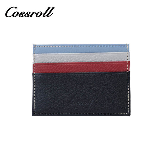 Mini Cowhide Leather Card Wallet Manufacturer