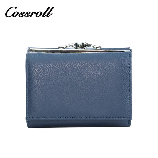 Cossroll Leather Coin Trifold Short Wallets Wholesale Manufacturer