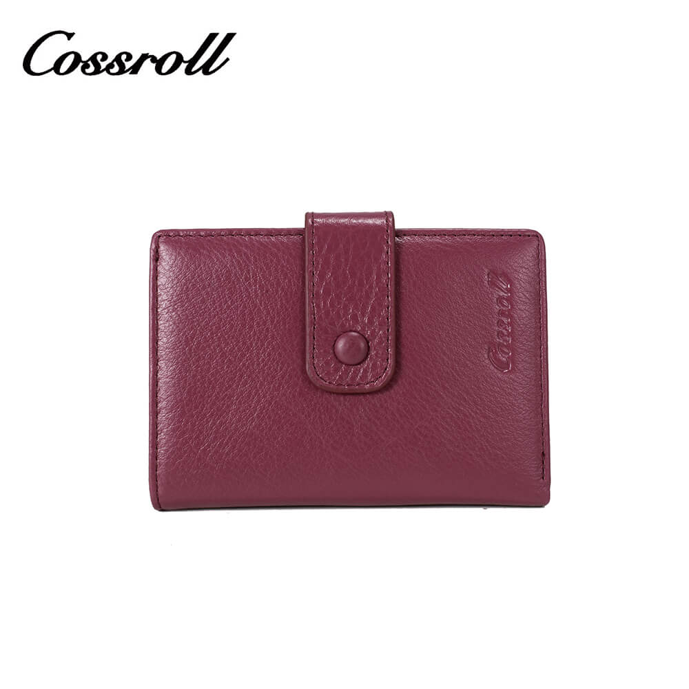 Small Coin Purse Cowhide Leather Wallet Manufacturer