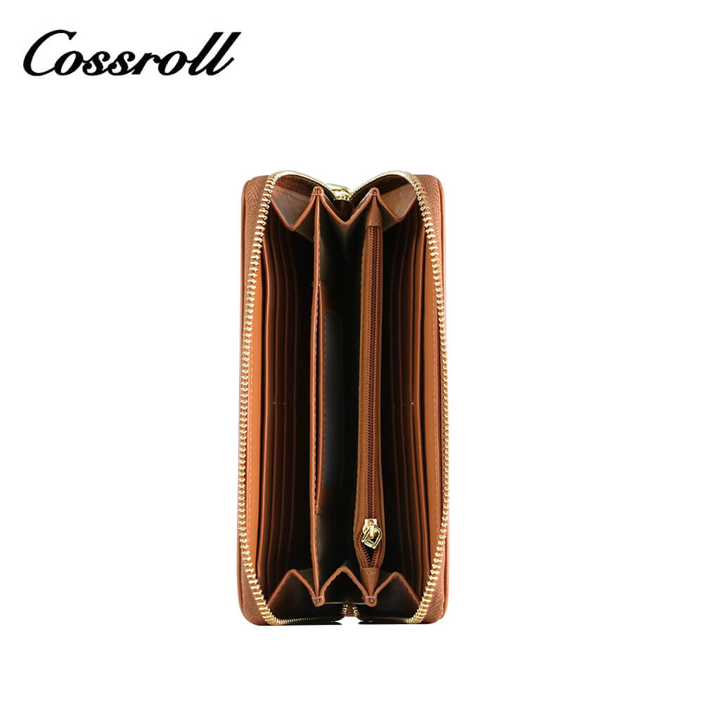 Cossroll Around Zipper Leather Wallets Wholesale