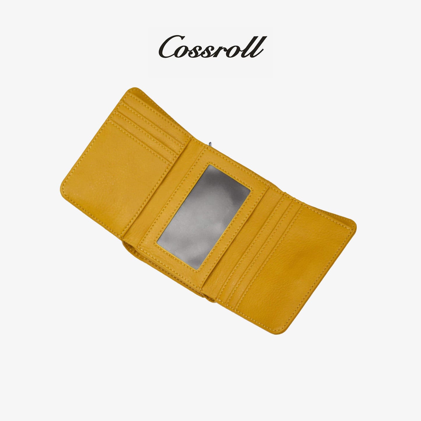 Genuine Leather Trifold Short Wallet - cossroll.leather