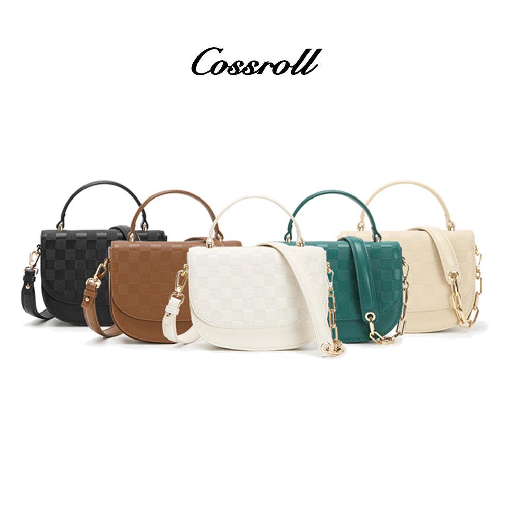 Top Grain Leather Purse Women Crossbody Bag - cossroll.leather