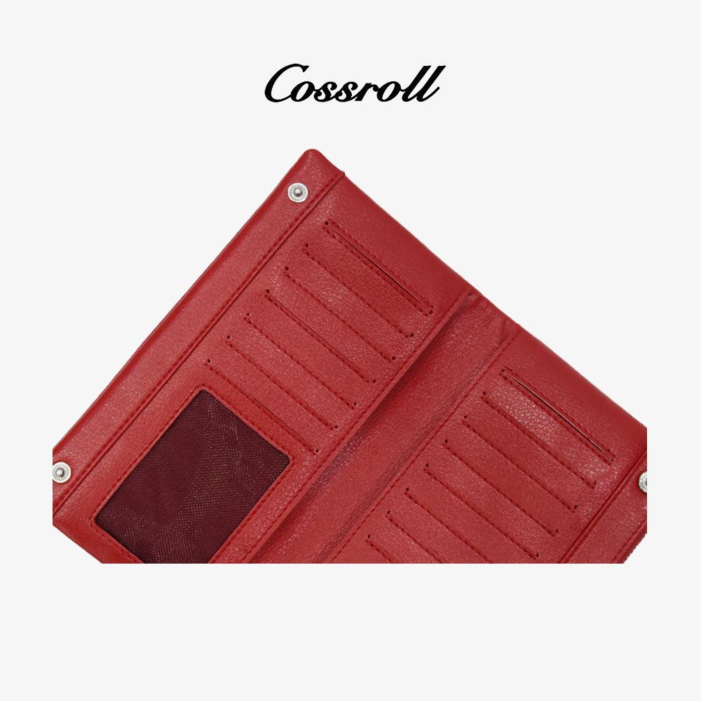 Leather Women Zipper Wallets Bifold Wholesale - cossroll.leather