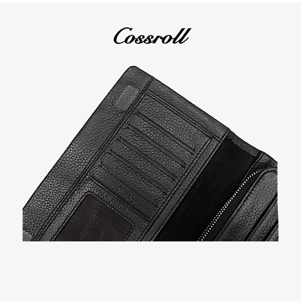 Clutch Long Wallets Zipper Leather Purse Wholesale Supplier - cossroll.leather