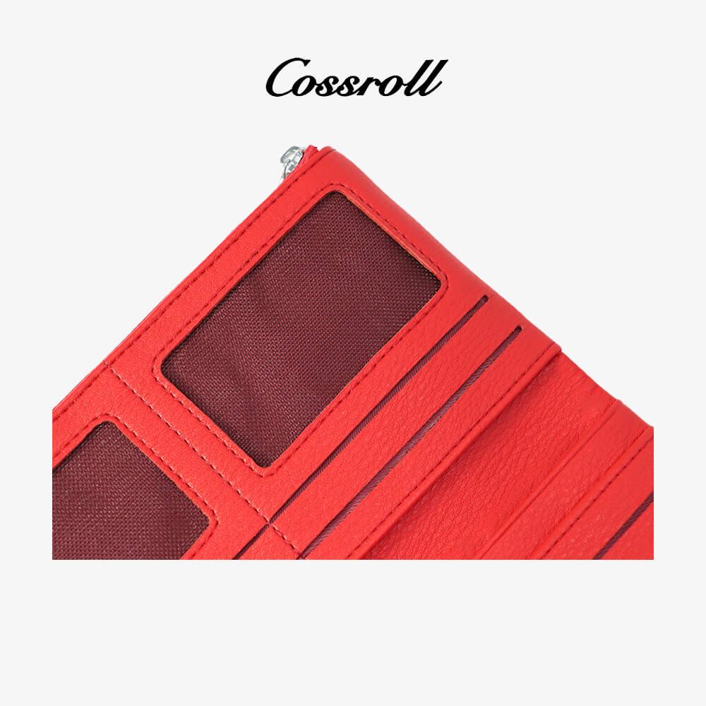 Women Zipper Leather Bifold Wallets For Wholesale - cossroll.leather