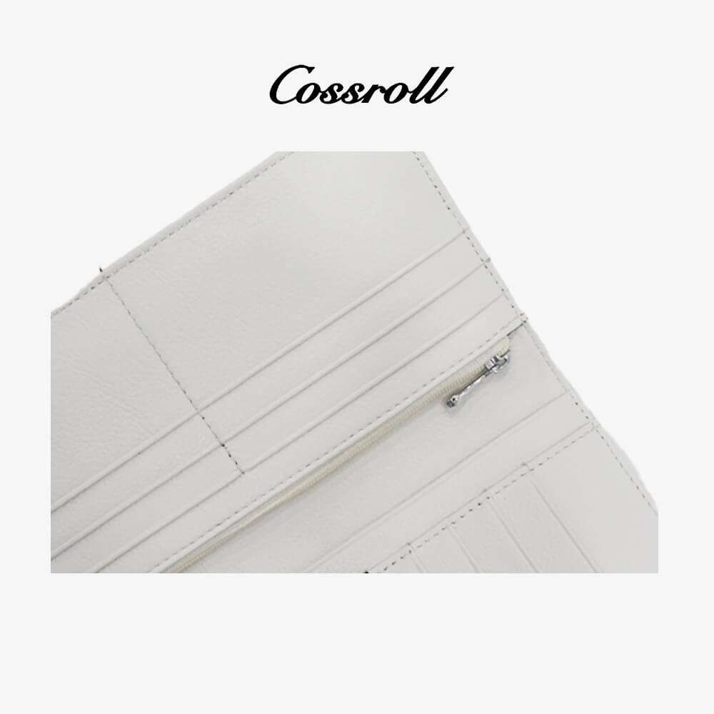 Leather Wallets Wholesale Zipper Bifold Purse For Women - cossroll.leather