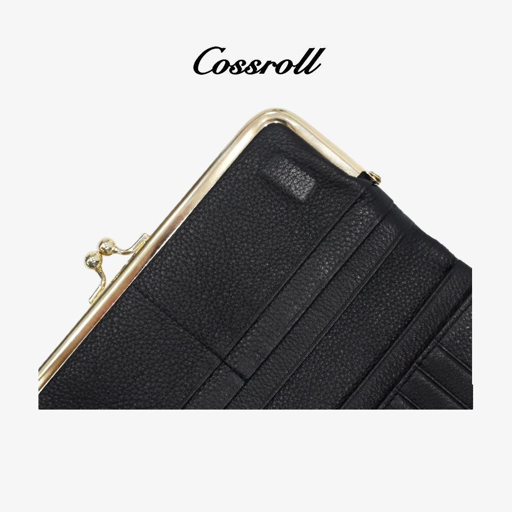 Zipper Slim Bifold Leather Wallets Wholesale Low MOQ