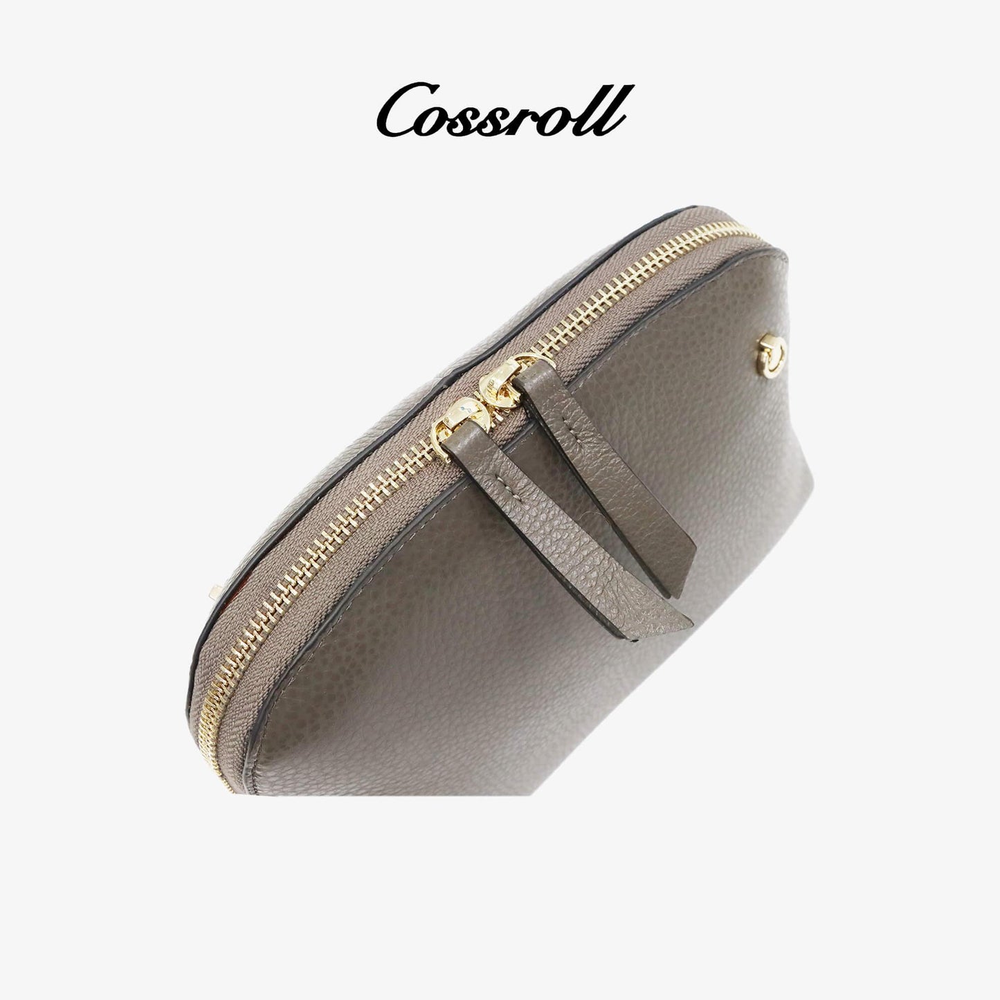 Women Round Zip Purse Crossbody Bag - cossroll.leather