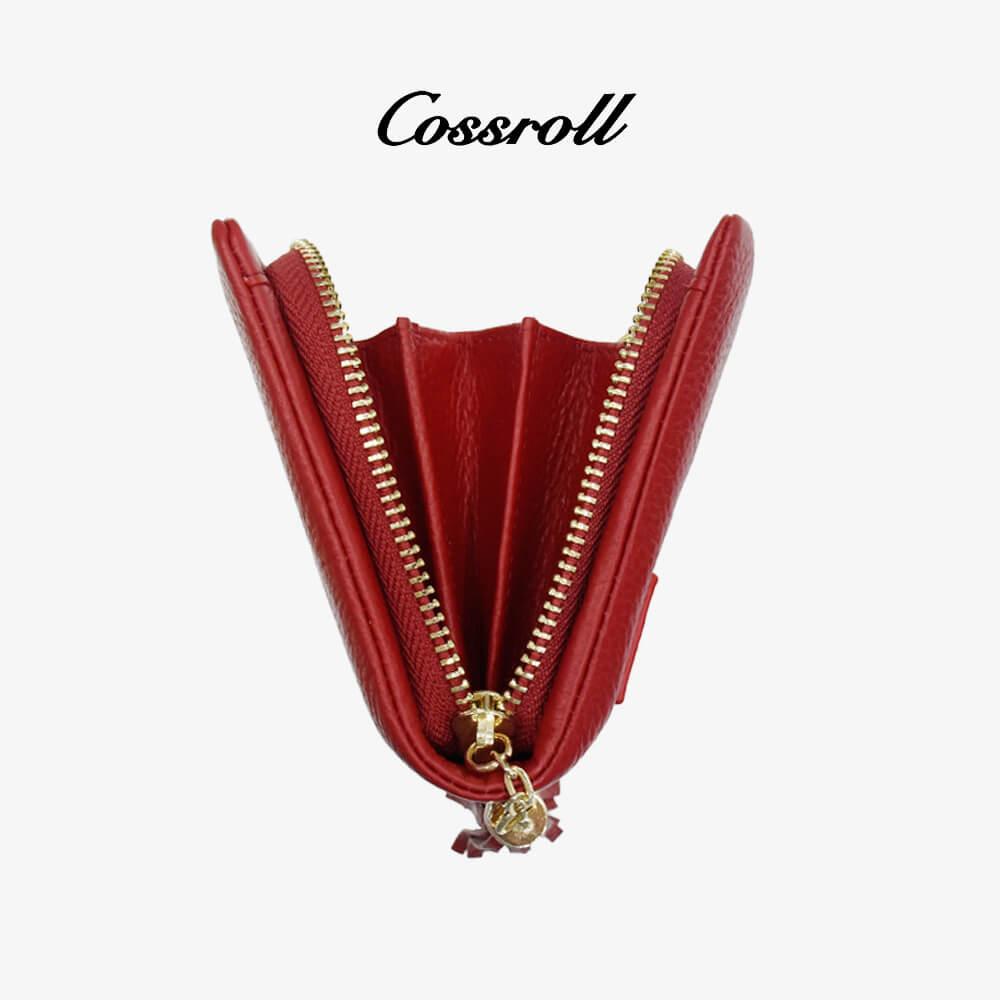 Leather Long Wallet With Tassel Customized Wholesale - cossroll.leather