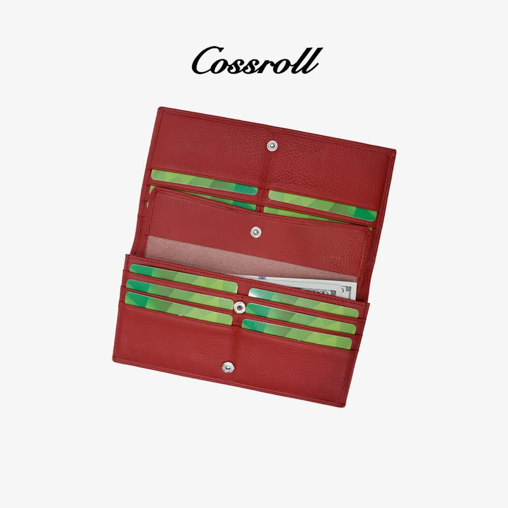 Women Minimalist Leather Wallets Bifold - cossroll.leather