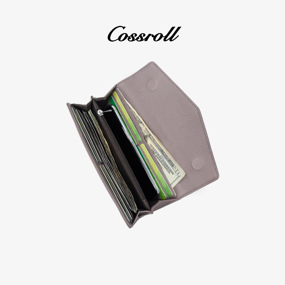 Women Leather Long Wallets Wholesale - cossroll.leather