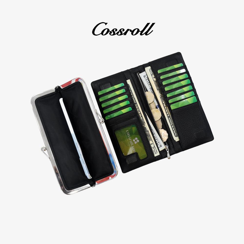 Genuine Leather Wallets For Women Customized Colors - cossroll.leather