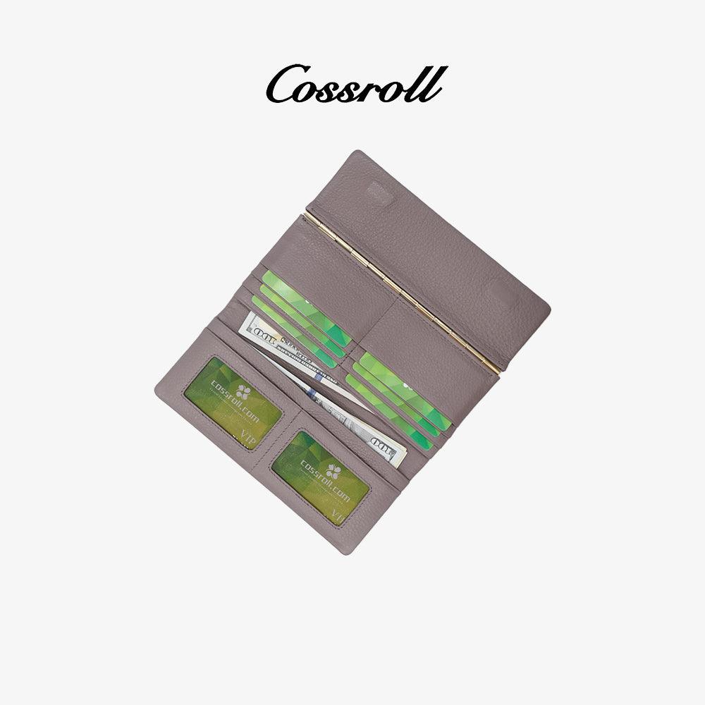 Cossroll Trifold Leather Wallets Supplier