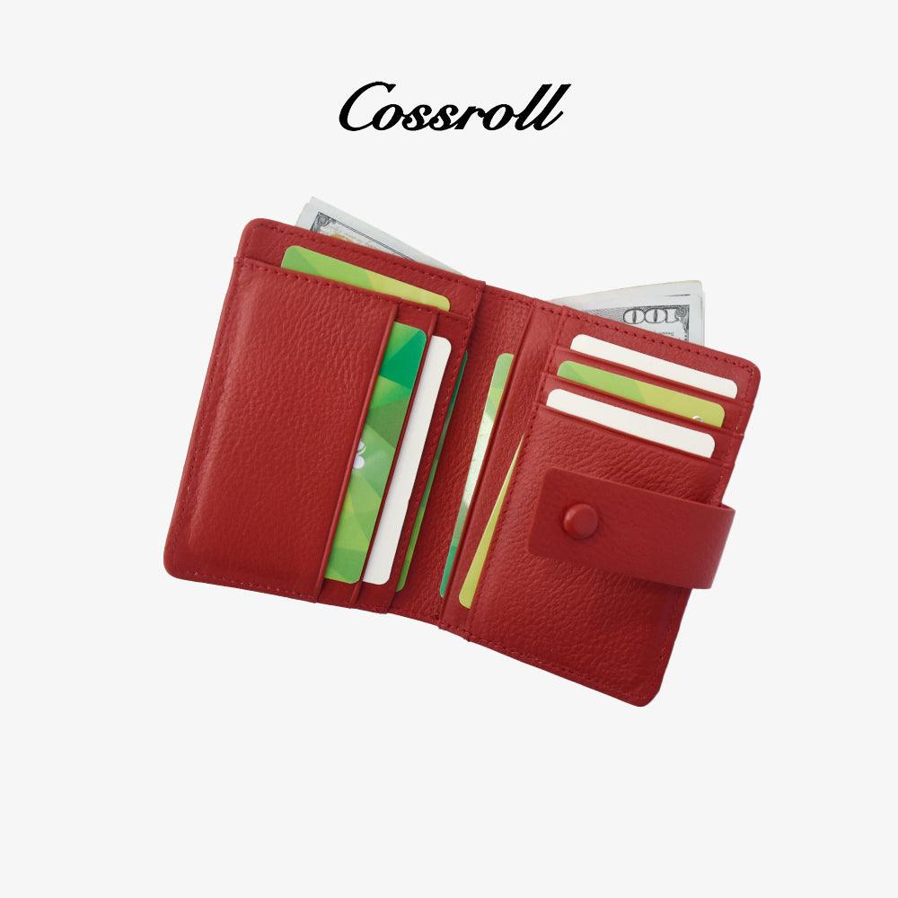 Factory Direct Short Wallets Wholesale Bifold Purse - cossroll.leather
