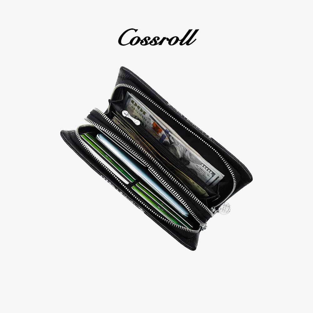 Python Prints Patchwork Leather Wallet For Wholesale - cossroll.leather