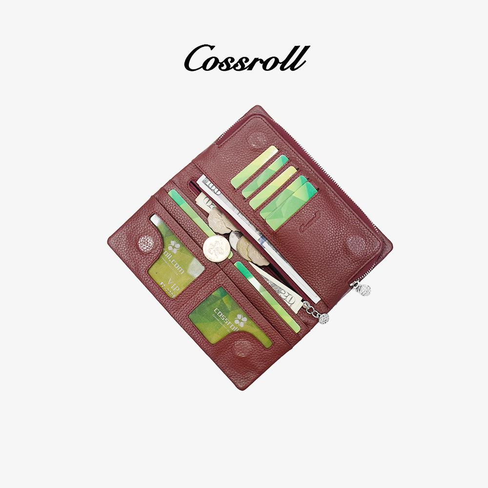 Customized Genuine Leather Wallets Wholesale Card Slots - cossroll.leather