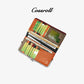 Women Bifold Leahter Long Wallet With Card Slots - cossroll.leather