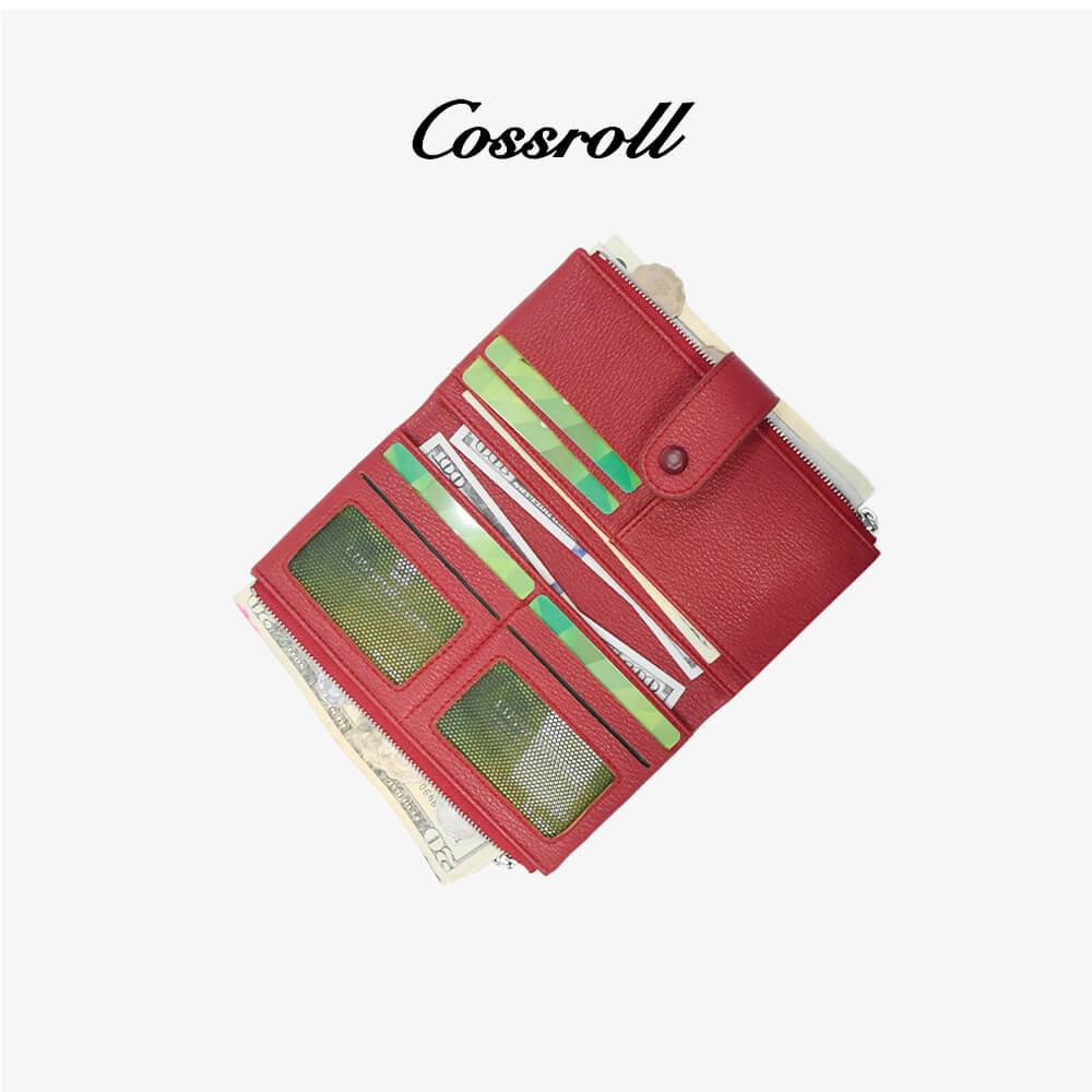 Zipper Wallets Card Slots Bigfold Wholesale Handmade - cossroll.leather