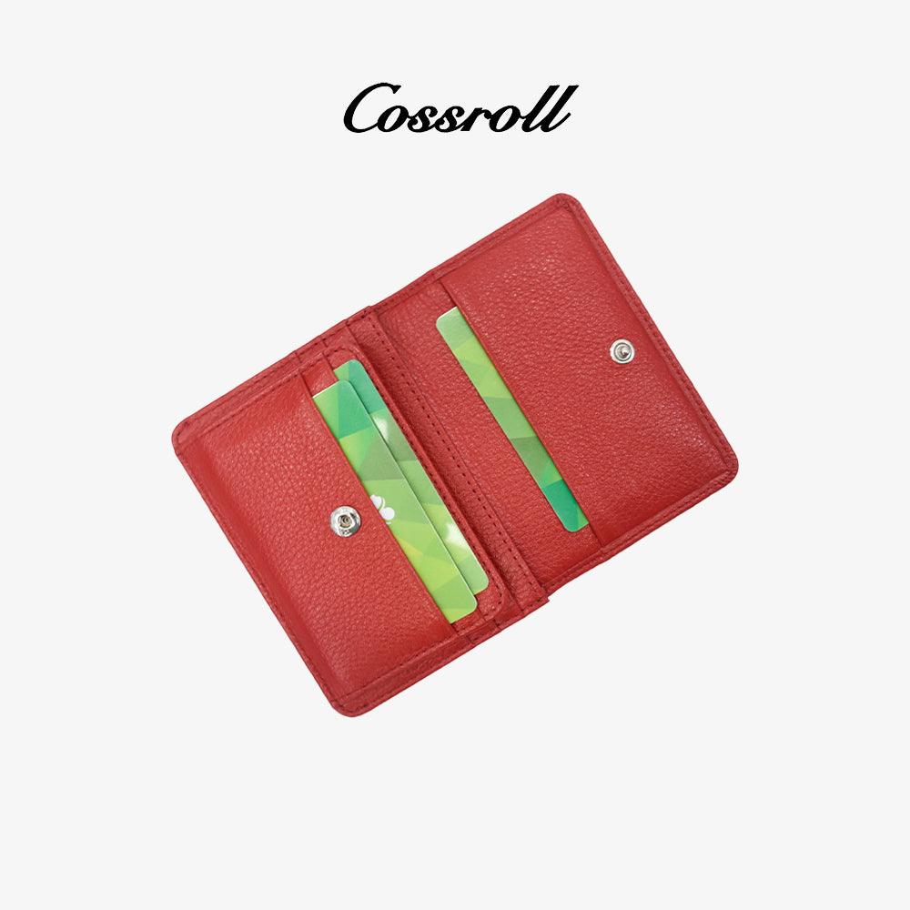 Customized Leather Short Wallets Bifold Card Slots - cossroll.leather