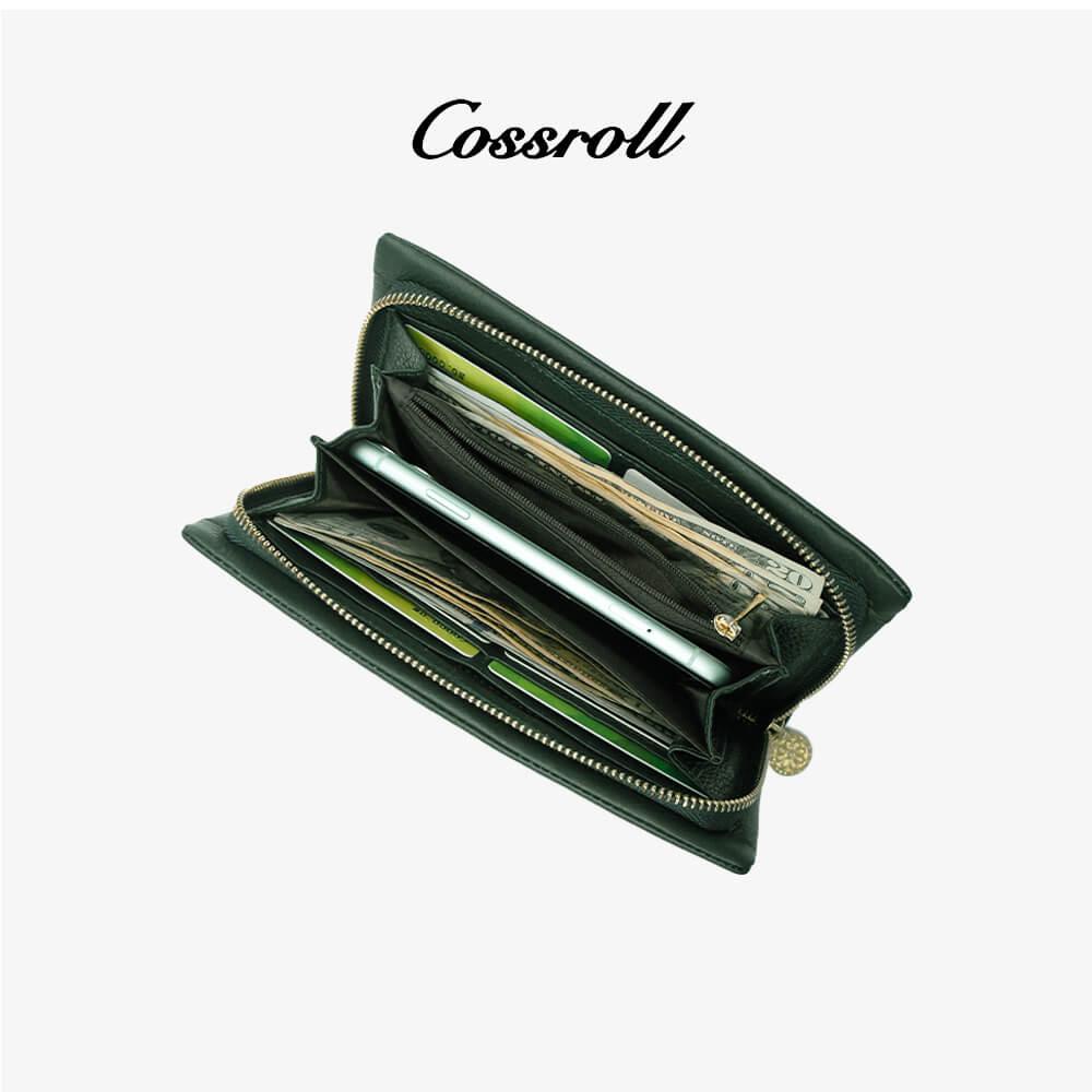 Leather Clutch Wallets With Card Slots - cossroll.leather